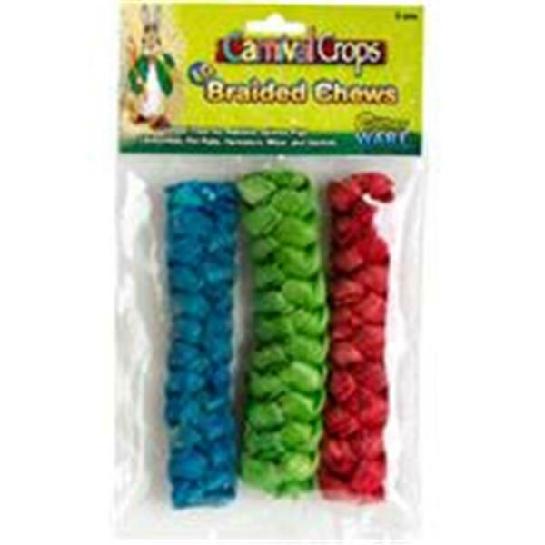 Ware Mfg Large Braided Chews for Small Animals - 3 Piece 13055
